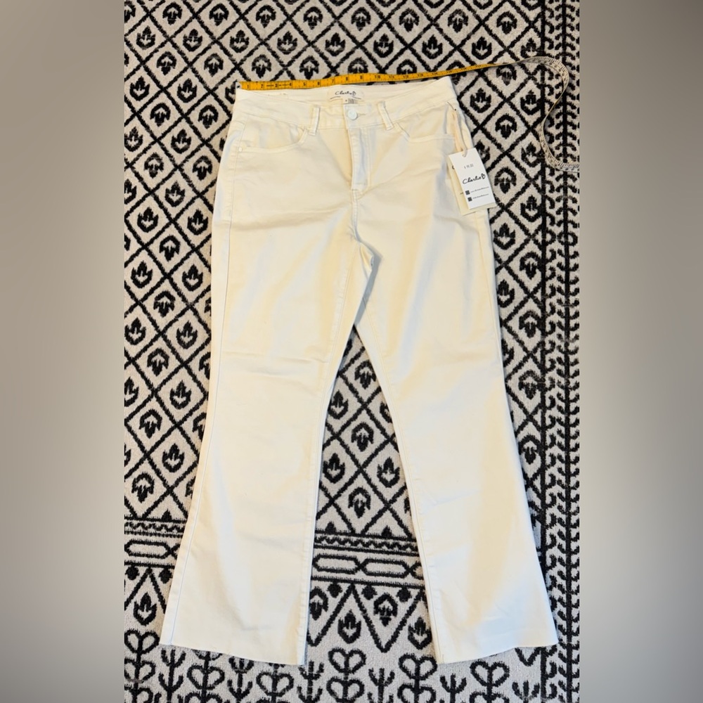 CHARLIE B White Women's Jeans with Embroidered Back Pockets - Picture 2 of 6